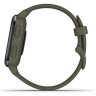 Часы GARMIN VENU SQ – MUSIC EDITION SLATE ALUMINUM BEZEL WITH MOSS CASE AND SILICONE BAND 010-02426-13