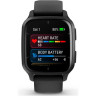 Часы GARMIN VENU SQ 2 – MUSIC EDITION SLATE ALUMINUM BEZEL WITH BLACK CASE AND SILICONE BAND 010-02700-10