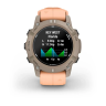 Смарт-часы GARMIN DESCENT G2 цвета палома с ремешком цвета розовая ракушка 010-02986-01