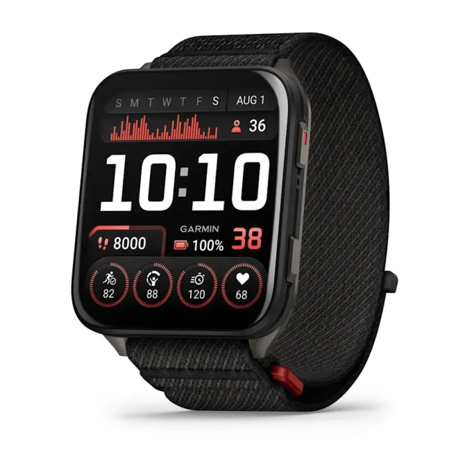 Смарт-часы GARMIN VENU X1 черно-сланцевый титан с черным нейлоновым ремешком ComfortFit 010-02980-02